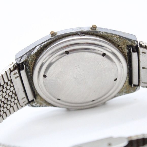 Vintage NELSONIC Digital Watch Unisex Retro Classic Silver Tone Stainless Steel - Picture 8 of 8